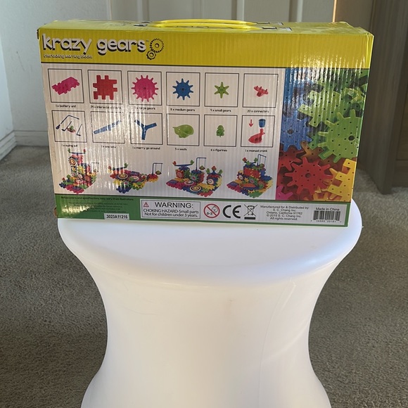 1 Brand New Box of Krazy Gears and 1 Opened Box, Ages 3+, 81 pieces each box. - Picture 6 of 6